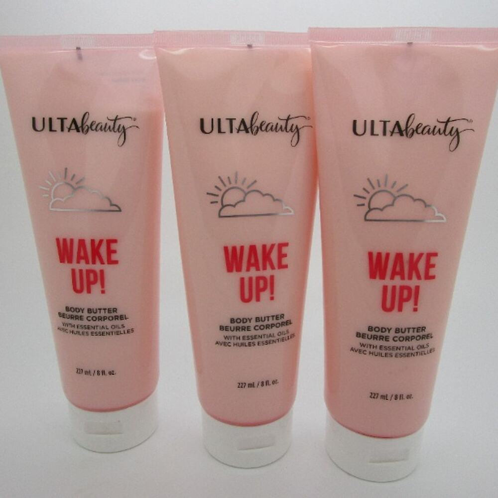WAKE UP! Ulta Beauty Body Butter 8 oz NEW Lot of 3